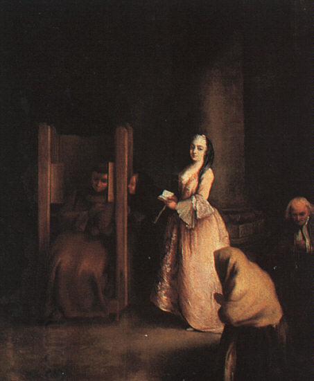 Pietro Longhi The Confession China oil painting art